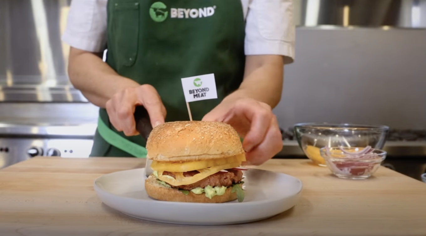 making beyond meat burger